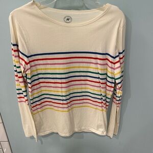 The Striped Sheep Cream Shirt with Multicolor Stripes